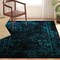 Safavieh Adirondack Power Loomed Rectangle RugBlack & Teal 3 x 5 ft. ADR108K-3 - alternate 2
